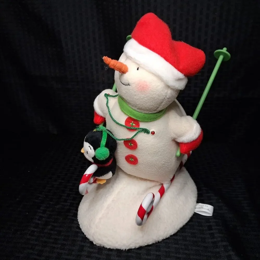 Hallmark Jingle Pals Swooshin Duo Singing Musical Skiing Snowman 2012 See Video!
